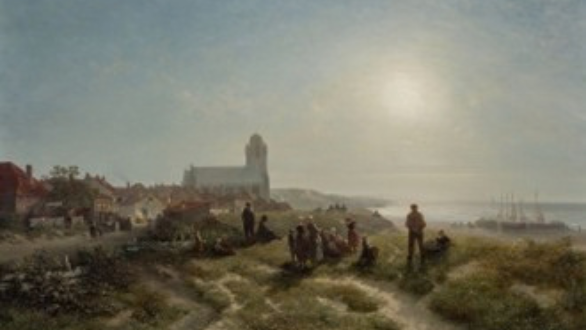 Foto van kunstwerk Namiddag te Katwijk aan Zee, Salomon Leonardus Vermeer